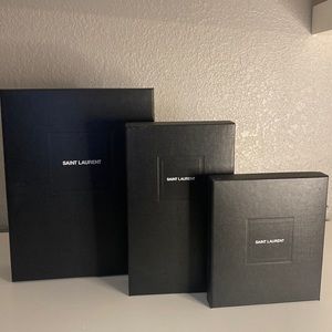 Authentic ysl boxes & dust bags for slg’s